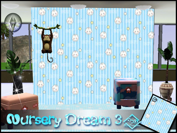Sims 3 — Nursery Dream 3 by Devirose — by Devirose-created using EA's 'Create a Pattern'.'-No need Expansion packs,base