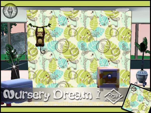 Sims 3 — Nursery Dream 1 by Devirose — by Devirose-created using EA's 'Create a Pattern'.'-No need Expansion packs,base