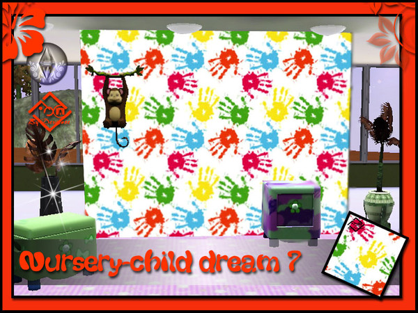 Sims 3 — Nursery-child dream 7 by Devirose — by Devirose-created using EA's 'Create a Pattern'.'-No need Expansion