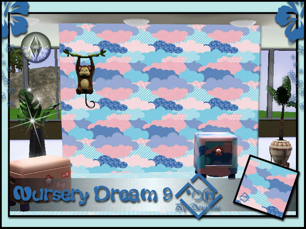 Sims 3 — Nursery Dream 9 by Devirose — by Devirose-created using EA's 'Create a Pattern'.'-No need Expansion packs,base
