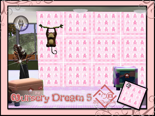 Sims 3 — Nursery Dream 5 by Devirose — by Devirose-created using EA's 'Create a Pattern'.'-No need Expansion packs,base