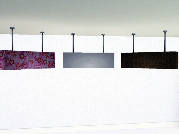 Sims 3 — Manila Ceiling Light by Majuchan — Box of Light. By Majuchan