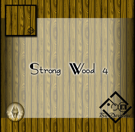 Sims 3 — Strong Wood 4 by Devirose — by Devirose,created using EA's 'Create a Pattern'.'-No need Expansion packs,base