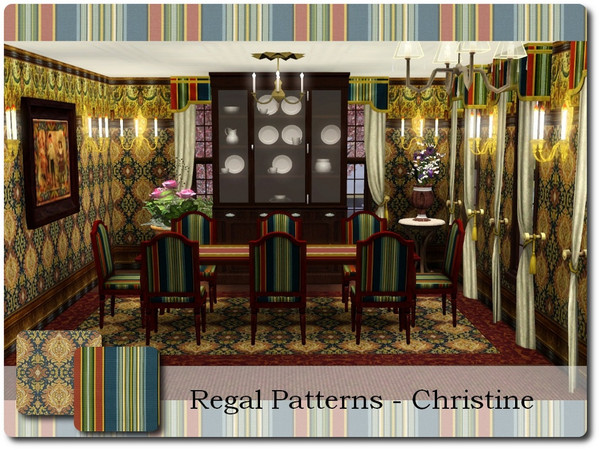 Sims 3 — Regal Patterns by cm_11778 — Two new regal patterns for your Sims who are looking something a bit more, regal.