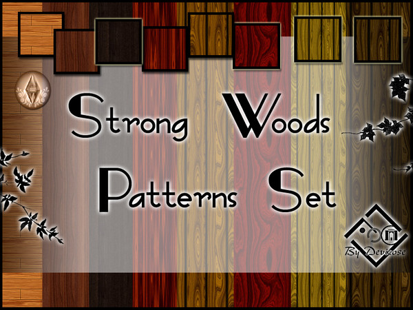 Sims 3 — Strong Wood Patterns Set by Devirose — A set of beautiful woods:warm, modern, intense.-found in the category