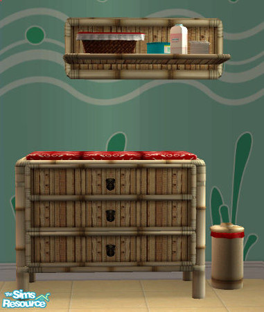 Sims 2 — Tiki Match Nursery - Changetable by Simaddict99 — uses Maxis \"The Tiki Lifestyle from Nothing Atoll\"