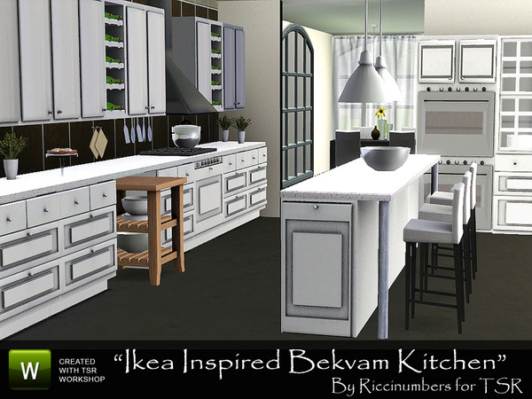 Sims 3 — Ikea Inspired Bekvam Kitchen by TheNumbersWoman — Inspired by the catalog picture I bring you a kitchen from
