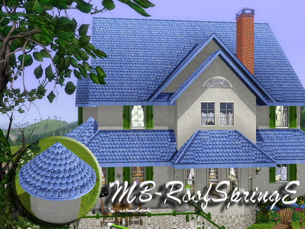 Sims 3 — MB-RoofSpringE by matomibotaki — MB-RoofSpringE, roof in light color, by matomibotaki.