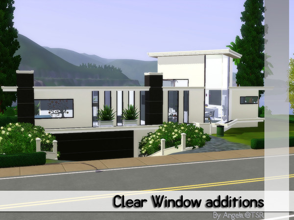Sims 3 — Clear Window Additions by Angela — An addition to the clear window. Made as a request for Madden, this set