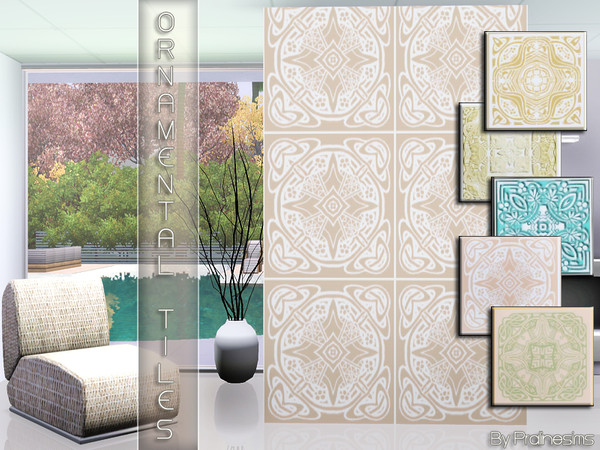 Sims 3 — Ornamental Tiles by Pralinesims — By Pralinesims