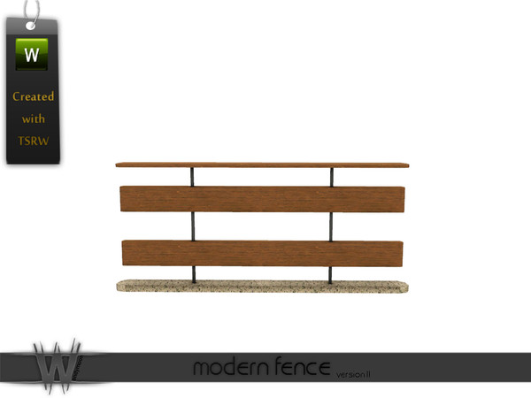 Sims 3 — Modern Fence [v.2] by wondymoon — - Build Set 1 - Modern Touch - Modern Fence [v.2] - wondymoon designs -