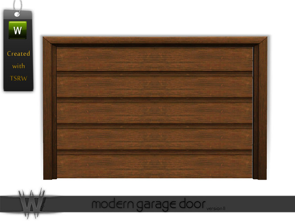 Sims 3 — Modern Garage Door [v.2] by wondymoon — - Build Set 1 - Modern Touch - Modern Garage Door [v.2] - wondymoon