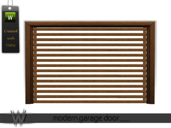 Sims 3 — Modern Garage Door [v.1] by wondymoon — - Build Set 1 - Modern Touch - Modern Garage Door [v.1] - wondymoon