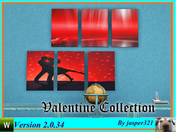 Sims 3 — Valentine Collection by jasper321 — A set of two romantic valentine paintings, go on, get your Sims in the mood.