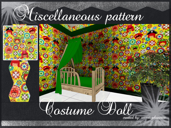 Sims 3 — Costume Doll Pattern by xx-stephanniie2 — Costume Doll Pattern. Created by xx-stephanniie