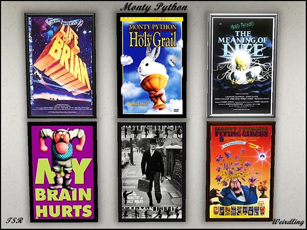 Sims 3 —  Monty Python Poster Pack by weirdling2 — Lots of people said it was to build a castle in a swamp, but I built