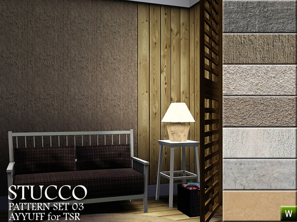 Sims 3 — Stucco Pattern Set03 by ayyuff — stucco patterns