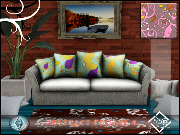 Sims 3 — Abstract Foliage 4 by Devirose — by Devirose,4 levels of coloration-The compositions are of my invention--found