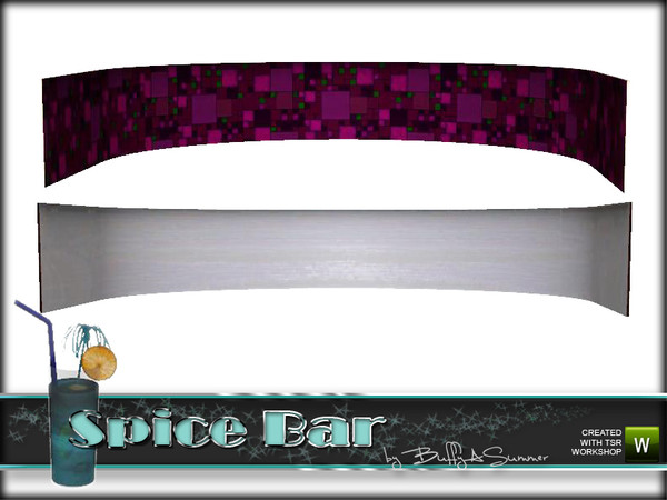 Sims 3 — Spice Bar Backpanel Decor by BuffSumm — A decoration object for the part between the counters and the shelfs. It