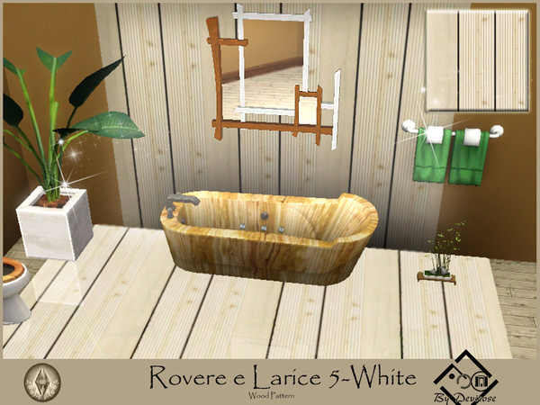 Sims 3 — RovereLarice5-White larch by Devirose — by Devirose,created using EA's 'Create a Pattern'.'-No need Expansion