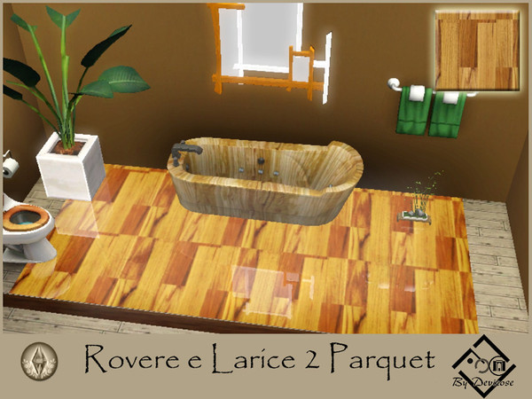 Sims 3 — RovereLarice2Parquet by Devirose — by Devirose,created using EA's 'Create a Pattern'.'-No need Expansion