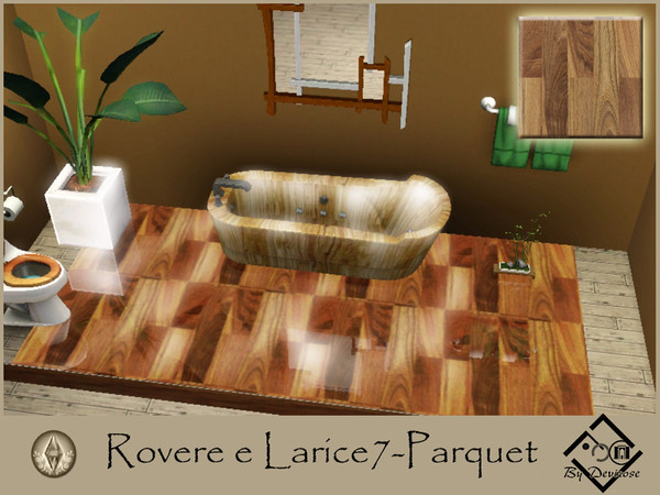 Sims 3 — RovereLarice7-Parquet by Devirose — by Devirose,created using EA's 'Create a Pattern'.'-No need Expansion