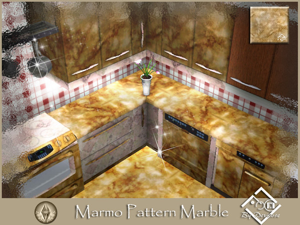 Sims 3 — Marmo 7 Pattern by Devirose — by Devirose, created using EA's 'Create a Pattern'.'-No need Expansion packs,base