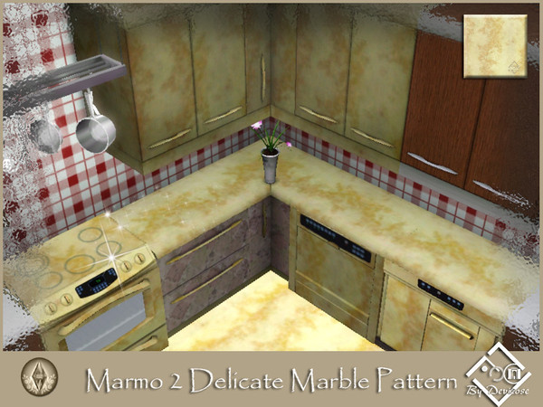 Sims 3 — Marmo 2 Delicate by Devirose — by Devirose, created using EA's 'Create a Pattern'.'-No need Expansion packs,base