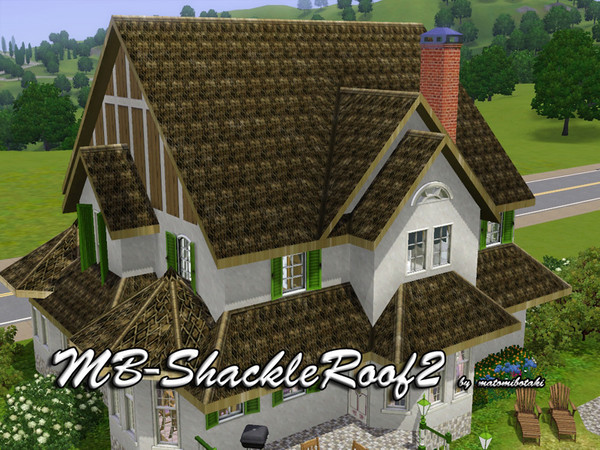 Sims 3 — MB-ShackleRoof2 by matomibotaki — MB-ShackleRoof2, roof with new struccture and color, by matomibotaki.