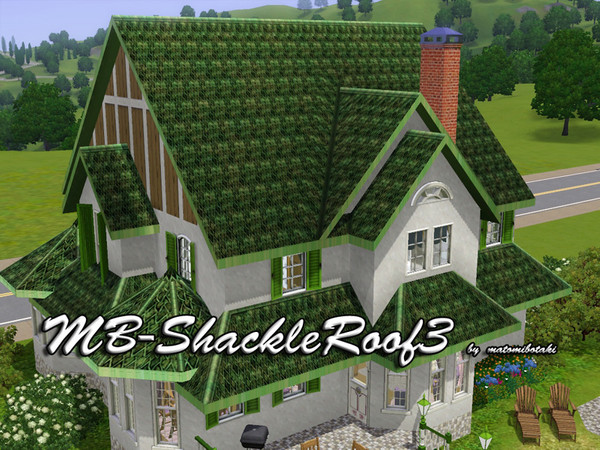 Sims 3 — MB-ShackleRoof3 by matomibotaki — MB-ShackleRoof3, roof with new struccture and color, by matomibotaki.