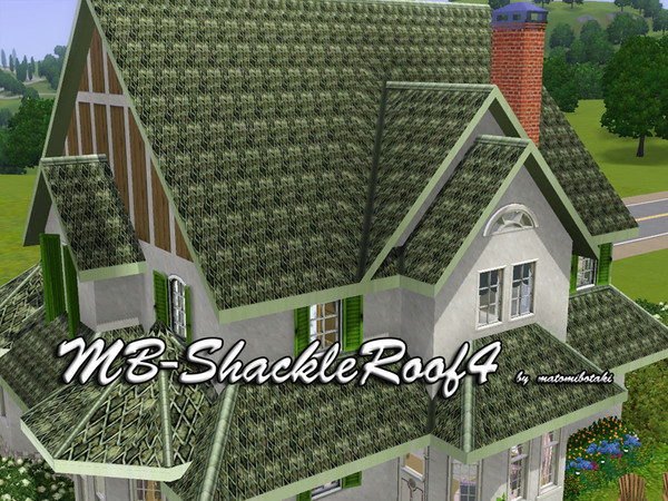 Sims 3 — MB-ShackleRoof4 by matomibotaki — MB-ShackleRoof4, roof with new struccture and color, by matomibotaki.