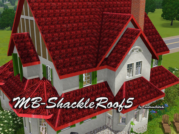 Sims 3 — MB-ShackleRoof5 by matomibotaki — MB-ShackleRoof5, roof with new struccture and color, by matomibotaki.