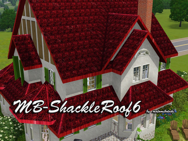 Sims 3 — MB-ShackleRoof6 by matomibotaki — MB-ShackleRoof6, roof with new struccture and color, by matomibotaki.