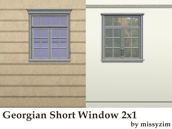 Sims 3 — MZ_Georgian Window_2x1 Short by missyzim — Inspired by windows from the Georgian era.