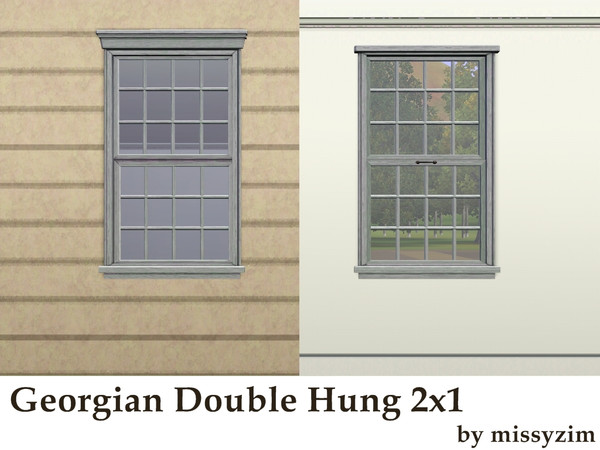 Sims 3 — MZ_Georgian Window_2x1 Double Hung by missyzim — Inspired by windows from the Georgian era.