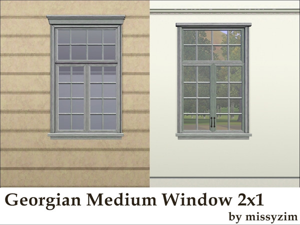 Sims 3 — MZ_Georgian Window_2x1 Medium by missyzim — Inspired by windows from the Georgian era.