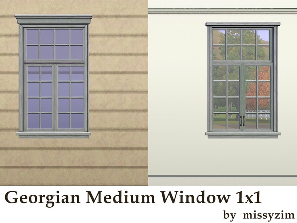 Sims 3 — MZ_Georgian Window_1x1 Medium by missyzim — Inspired by windows from the Georgian era.