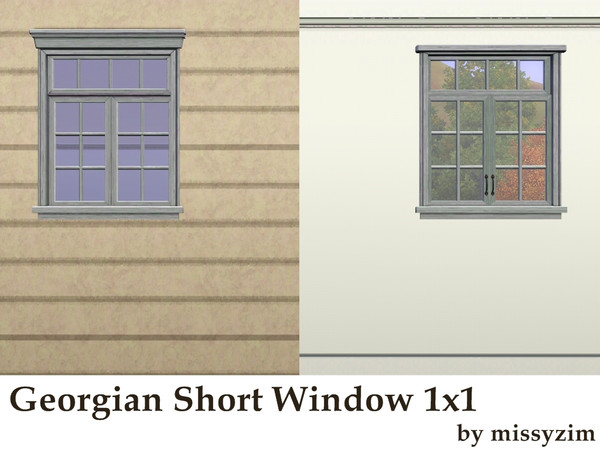 Sims 3 — MZ_Georgian Window_1x1 Short by missyzim — Inspired by windows from the Georgian era.