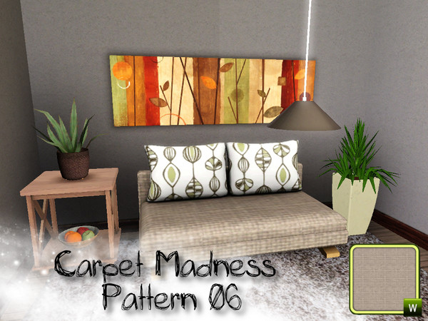 Sims 3 —  by SugoiZiua2 — Carpet Madness Pattern n6 You can find it under Weave and wicker patterns. 