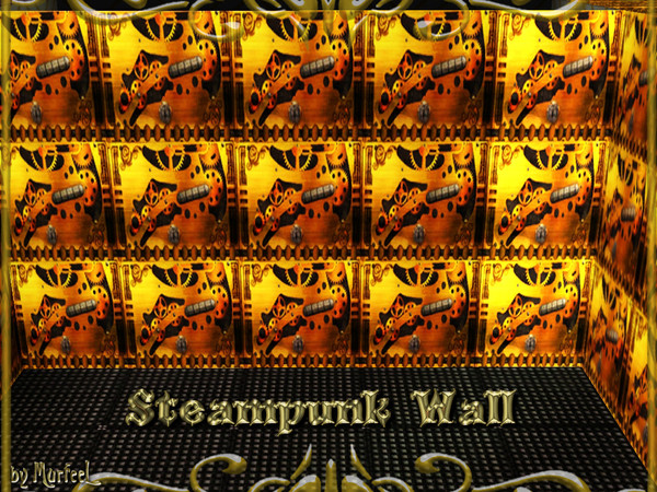 Sims 3 — Steampunk Wall Pattern by murfeel — One of many in the set, there's more!