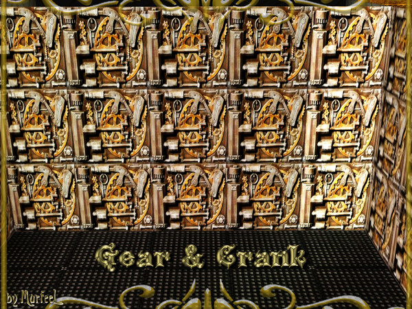 Sims 3 — Gear & Crank by murfeel — If you can figure out how to use this on a grunge/industrial/steampunk lot: