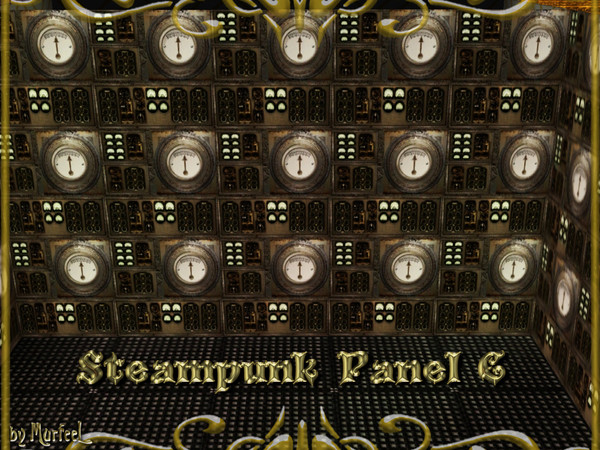 Sims 3 — Steampunk Panel C by murfeel — Wow--rusted and oozing with steam...is that even healthy?
