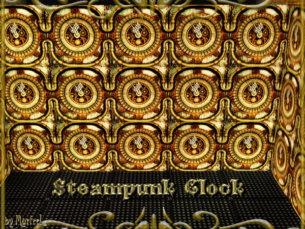 Sims 3 — Steampunk Clock by murfeel — What time is it? Time to get a clock--ha HA!!! (I always wanted to crack that