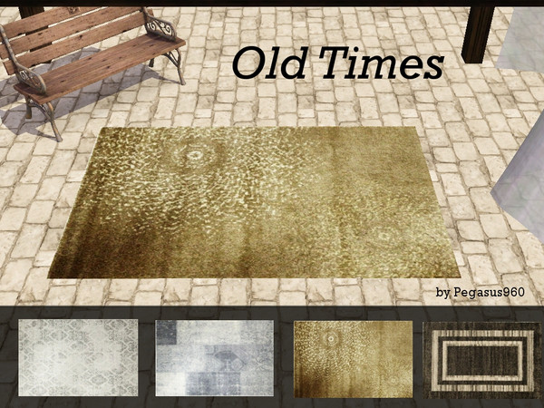 Sims 3 — Pg Old Times by Pegasus9602 — by Pegasus960 - 4 rugs from an age long ago... Mesh by matomibotaki