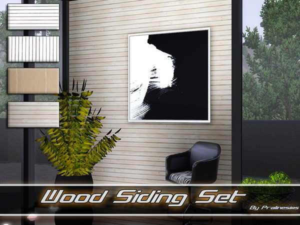 Sims 3 — Wood Siding Set by Pralinesims — By Pralinesims