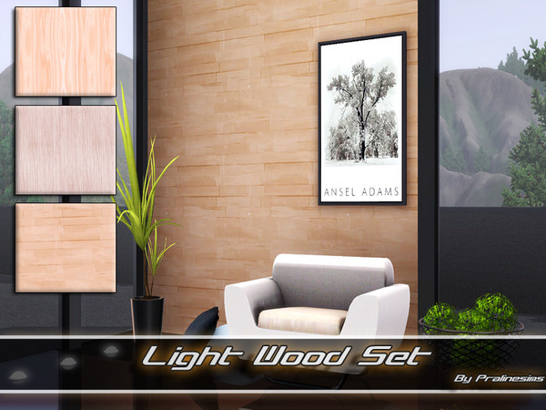 Sims 3 — Light Wood Set by Pralinesims — By Pralinesims