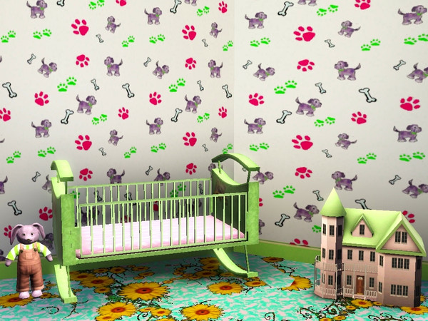 Sims 3 — Doggy 2 by torija07092 — Cute pattern for baby's or doggy's room.