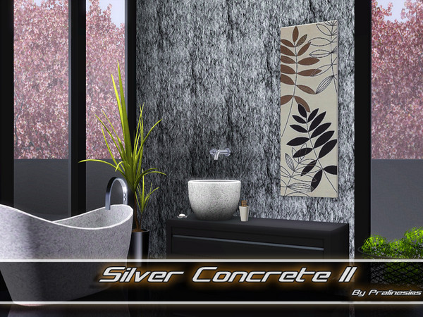 Sims 3 — Silver Concrete II by TSR Archive — By Pralinesims/under Masonry