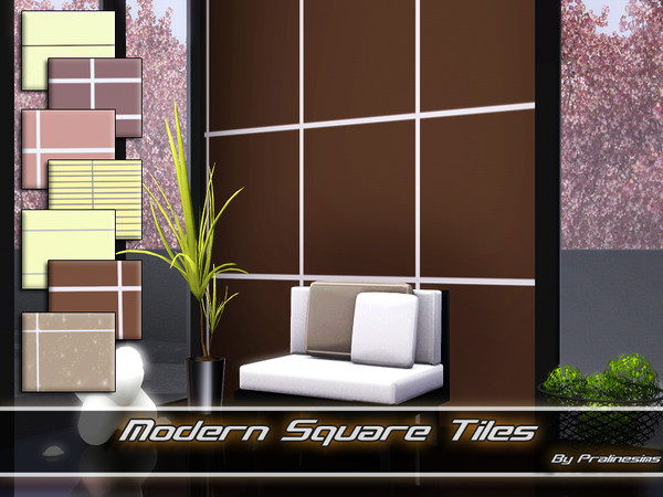 Sims 3 — Modern Square Tiles  by Pralinesims — By Pralinesims 