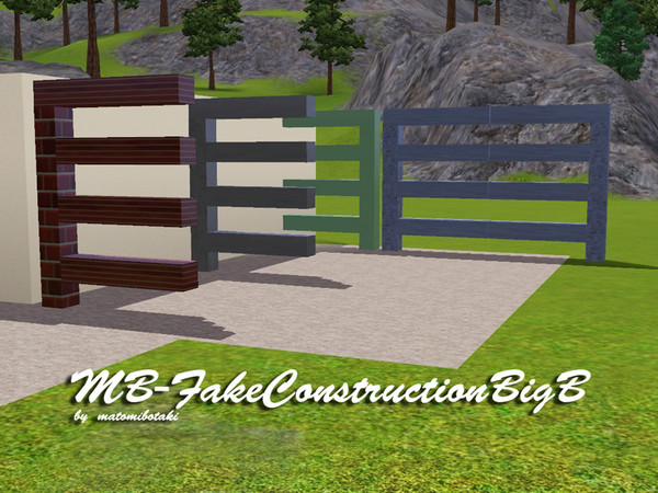 Sims 3 — MB-FakeConstructionBigB by matomibotaki — MB-FakeConstructionBigB, use it like a column and create you own